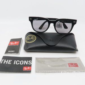 RB 2168 901/P2 50 Ray-Ban Black Meteor Sunglasses with case
